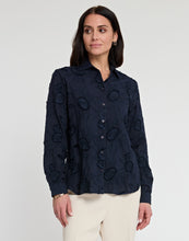 Load image into Gallery viewer, Margot Long Sleeve Floral Applique Shirt