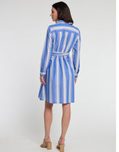 Load image into Gallery viewer, Tamron Long Sleeve Awning Stripe Print Dress