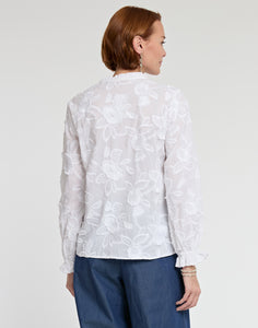Nicola Long Sleeve Floral Applique Shirt