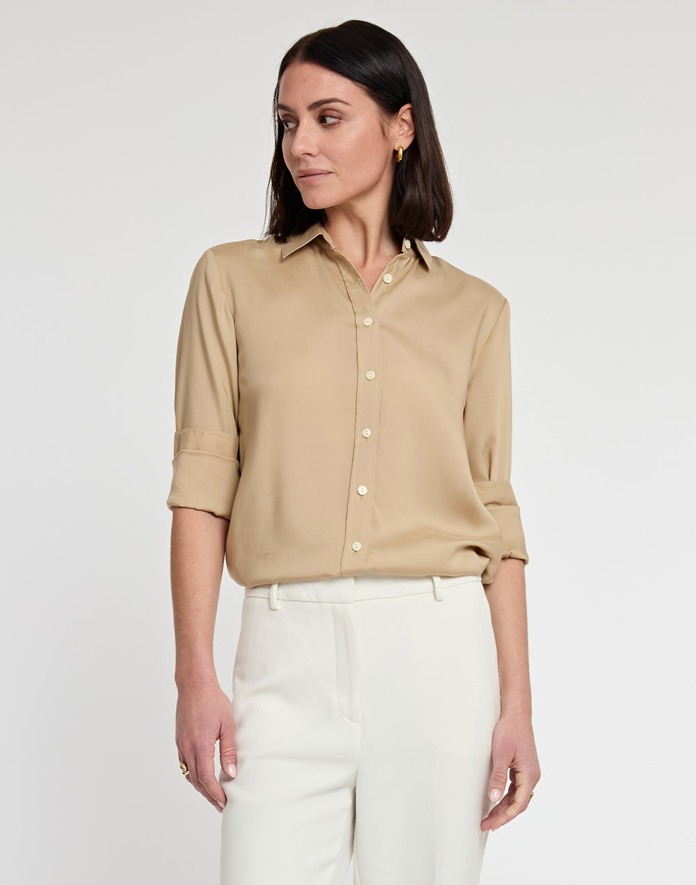 FINAL SALE / NO RETURNS, NO EXCHANGES - Reese Long Sleeve Tencel Shirt
