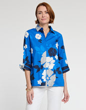 Load image into Gallery viewer, Xena 3/4 Sleeve Engineered Floral Stripe Print Shirt