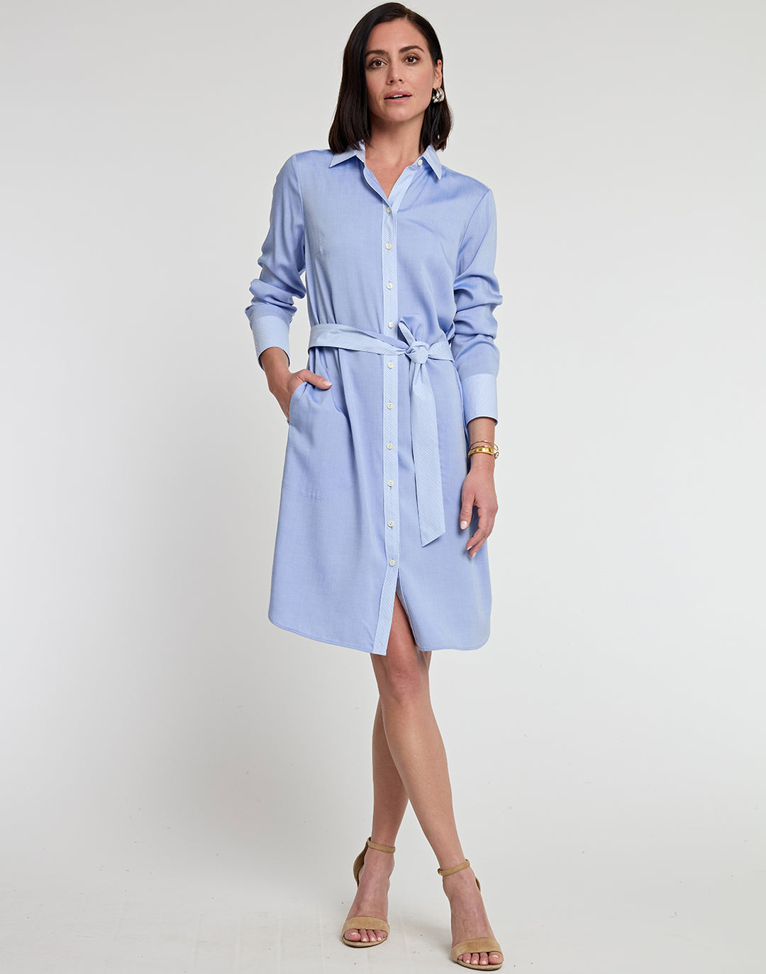 Kathleen Long Sleeve Tencel Dress Kathleen Long Sleeve Tencel Dress