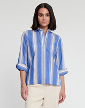 Load image into Gallery viewer, Aileen 3/4 Sleeve Awning Stripe Top