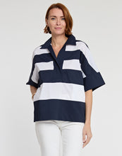 Load image into Gallery viewer, Cindy Short Sleeve Colorblock Cotton Top