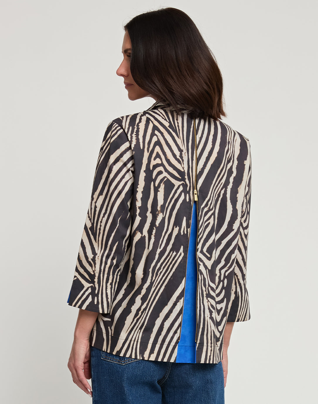 Xena 3/4 Sleeve Zebra Print Shirt – Hinson Wu