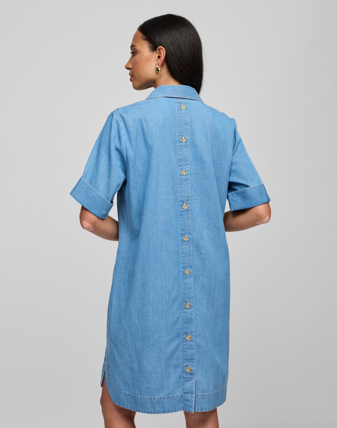 Aileen Short Sleeve Denim Dress Aileen Short Sleeve Denim Dress