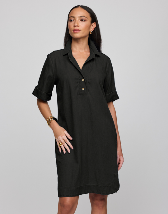 Aileen Short Sleeve Denim Dress