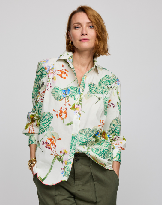 Blaire Long Sleeve Botanical Floral Shirt