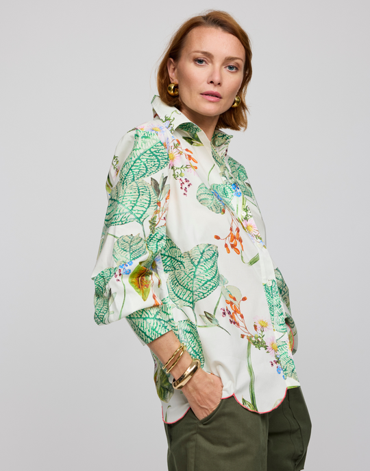 Blaire Long Sleeve Botanical Floral Shirt