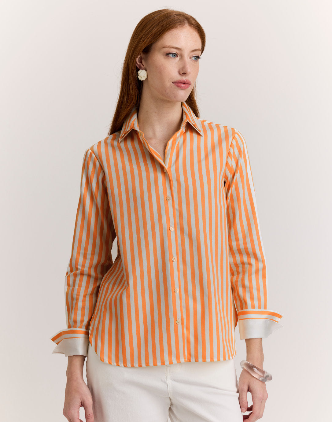 Margot Long Sleeve Stripe Shirt – Hinson Wu