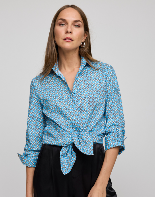 Zoey 3/4 Sleeve Chain Link Shirt