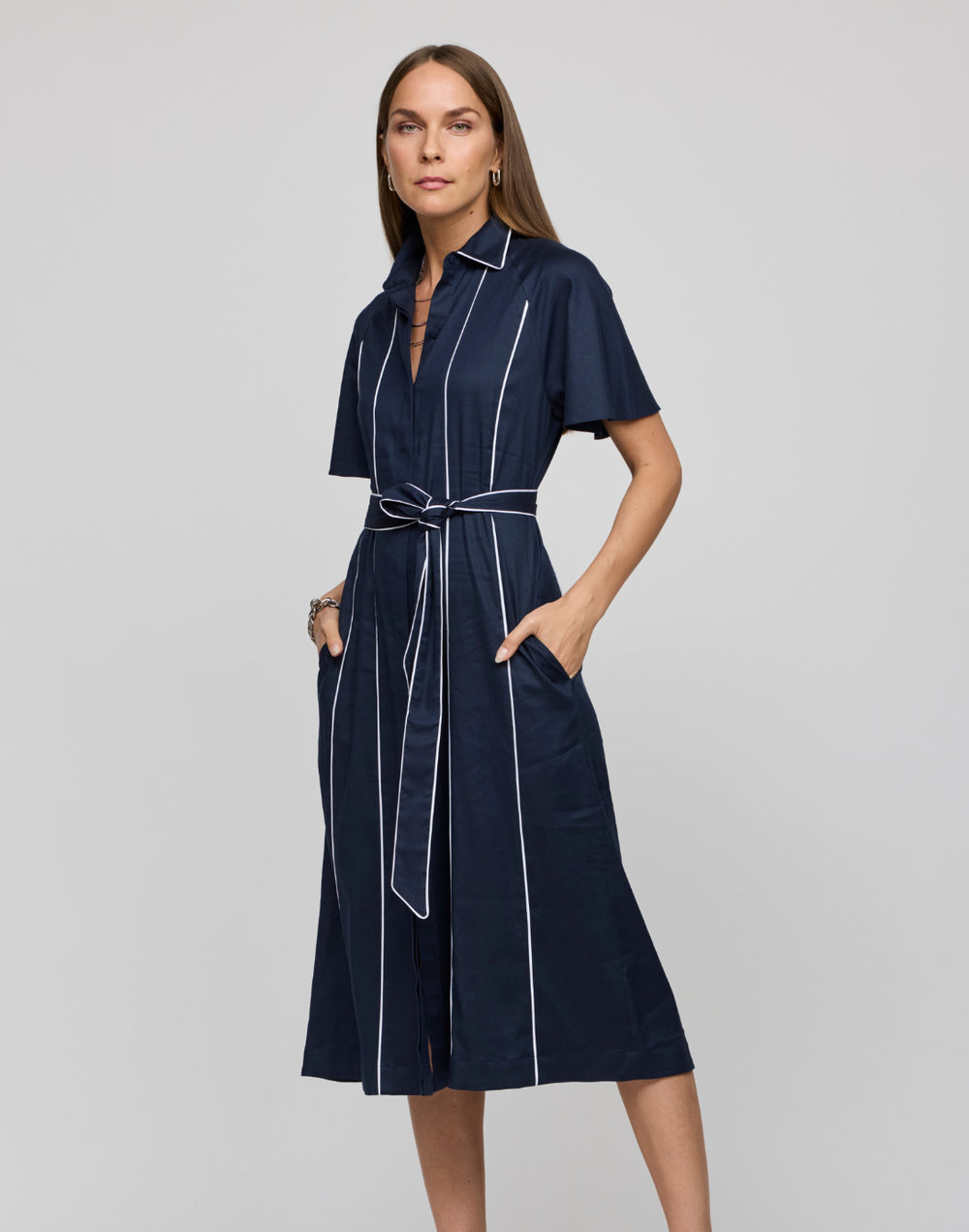 Joanna Elbow Sleeve Dress Hinson Wu Joanna Elbow Sleeve Dress Hinson Wu