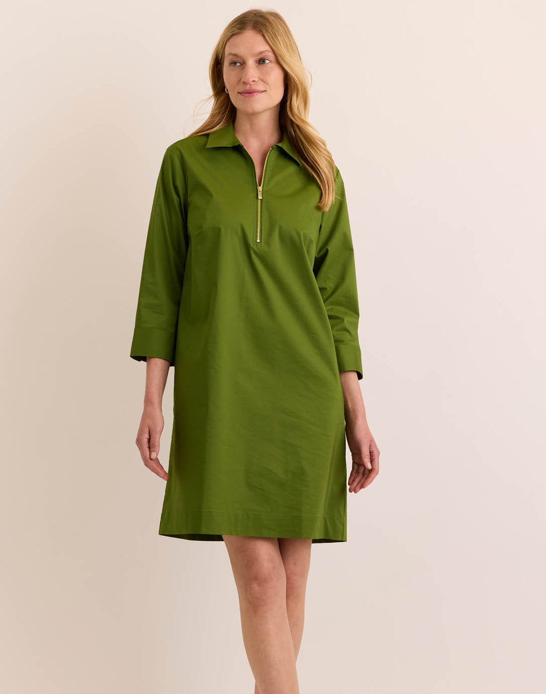 3 4 sleeve shirt dress Martina 3/4 Hinson Wu Down Flexibility Wear it open as a relaxed lightweight layer or fully buttoned for a more polished Floral Mother of the Bride