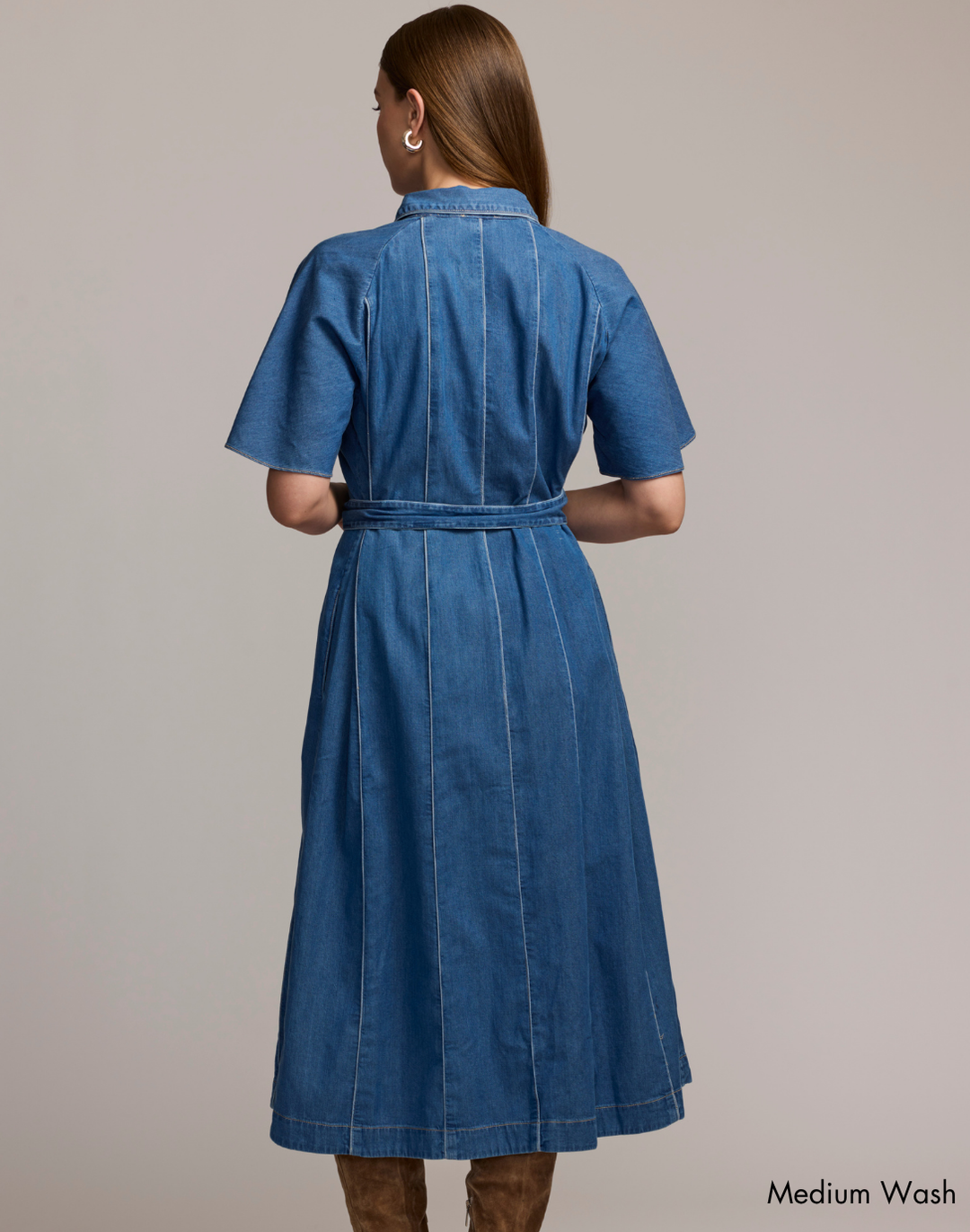 Joanna Short Sleeve Denim Dress