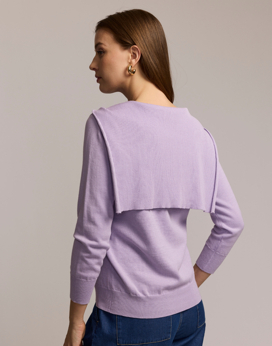 Sloane 3/4 Sleeve Tie Shoulder Sweater