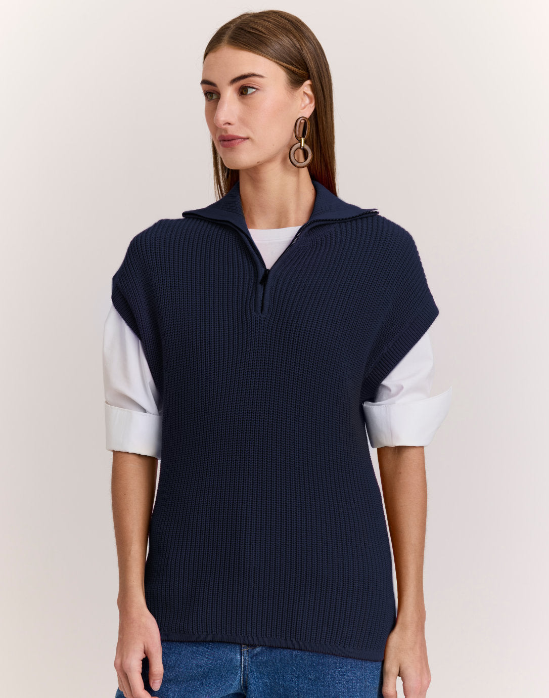 Brooke Sleeveless Sweater Vest – Hinson Wu