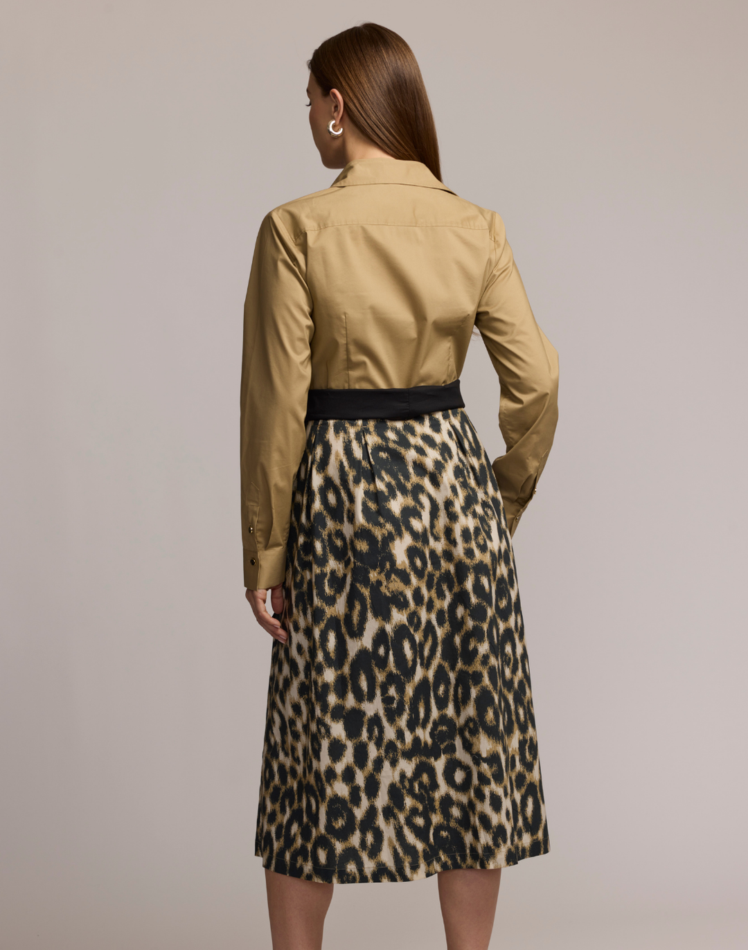 Robin Long Sleeve Animal Print Dress