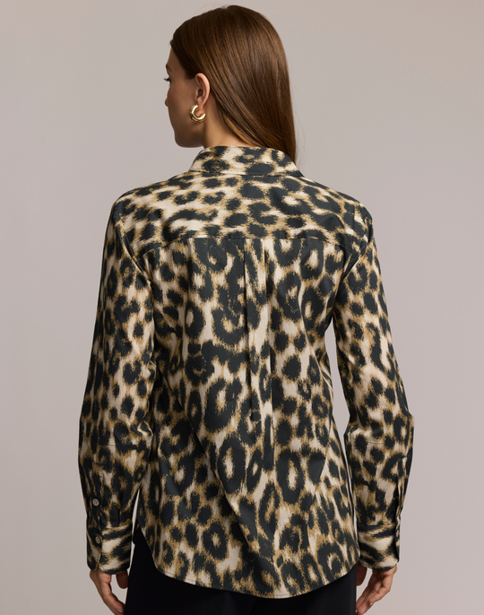 Margot Long Sleeve Animal Print Shirt