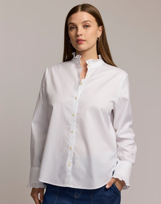 Quinn Long Sleeve No Iron Luxe Cotton Shirt
