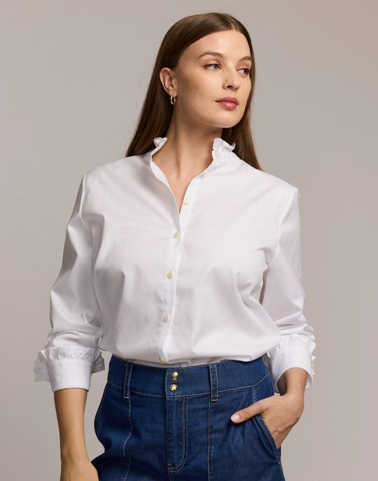 Quinn Long Sleeve No Iron Luxe Cotton Shirt