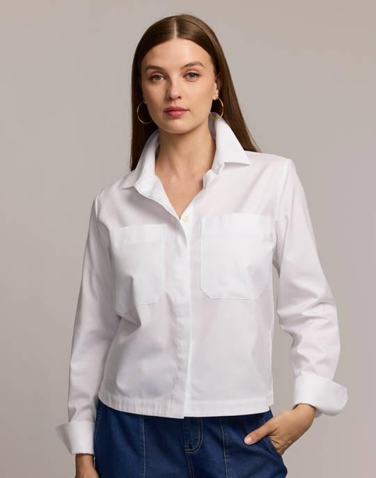 Astrid Long Sleeve No Iron Luxe Cotton Shirt