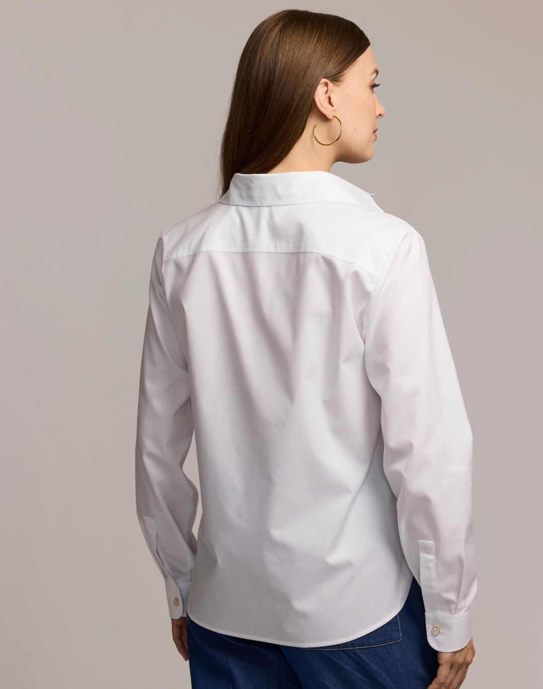 Gwen Long Sleeve No Iron Luxe Cotton Shirt