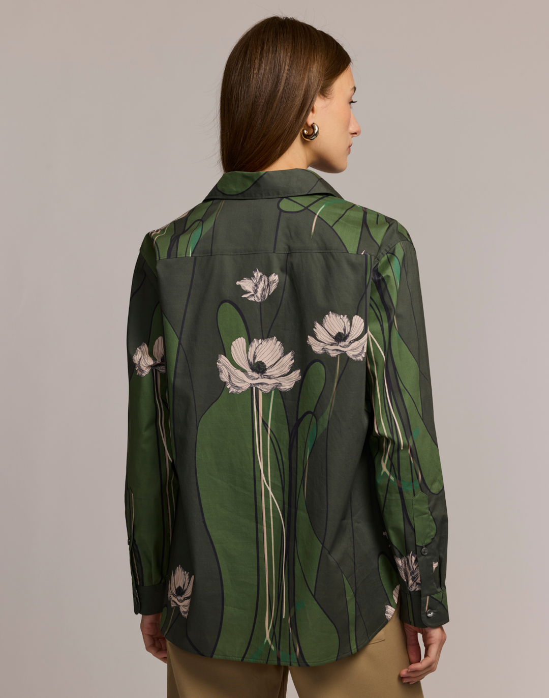 Halsey Long Sleeve Poppy Print Shirt