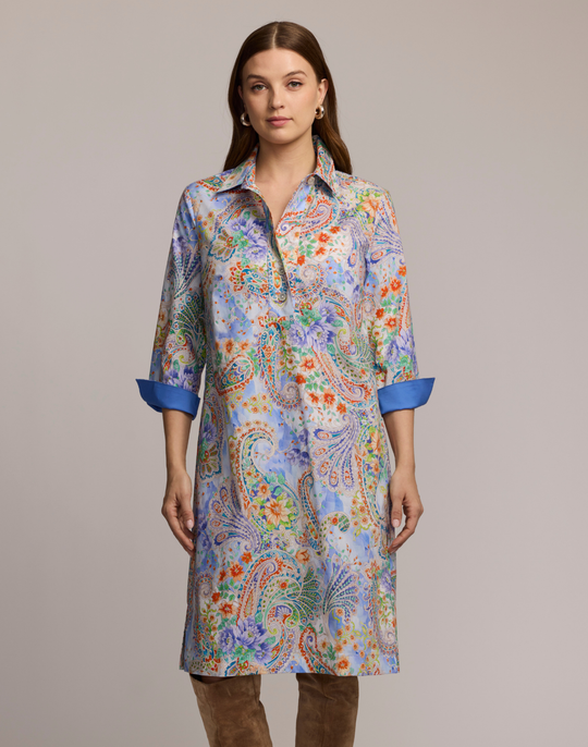 Charlotte 3/4 Sleeve Floral Paisley Dress