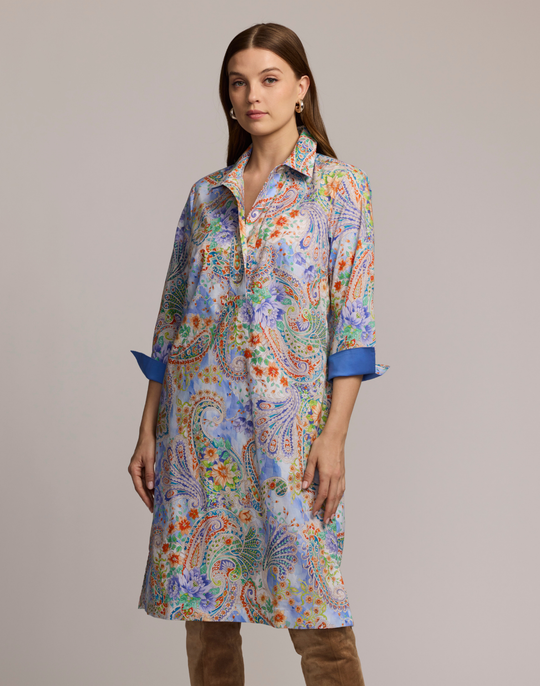 Charlotte 3/4 Sleeve Floral Paisley Dress