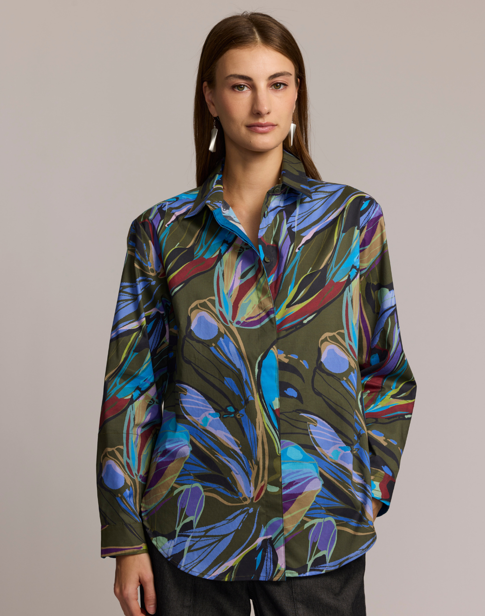 Halsey Long Sleeve Abstract Camo Shirt