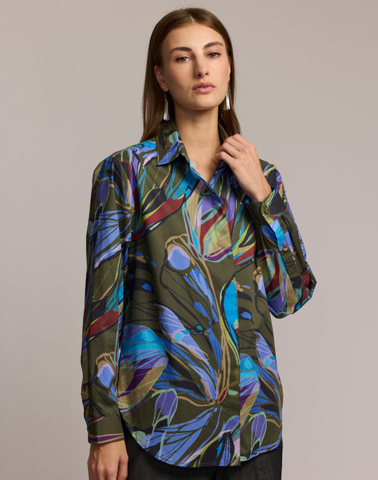 Halsey Long Sleeve Abstract Camo Shirt