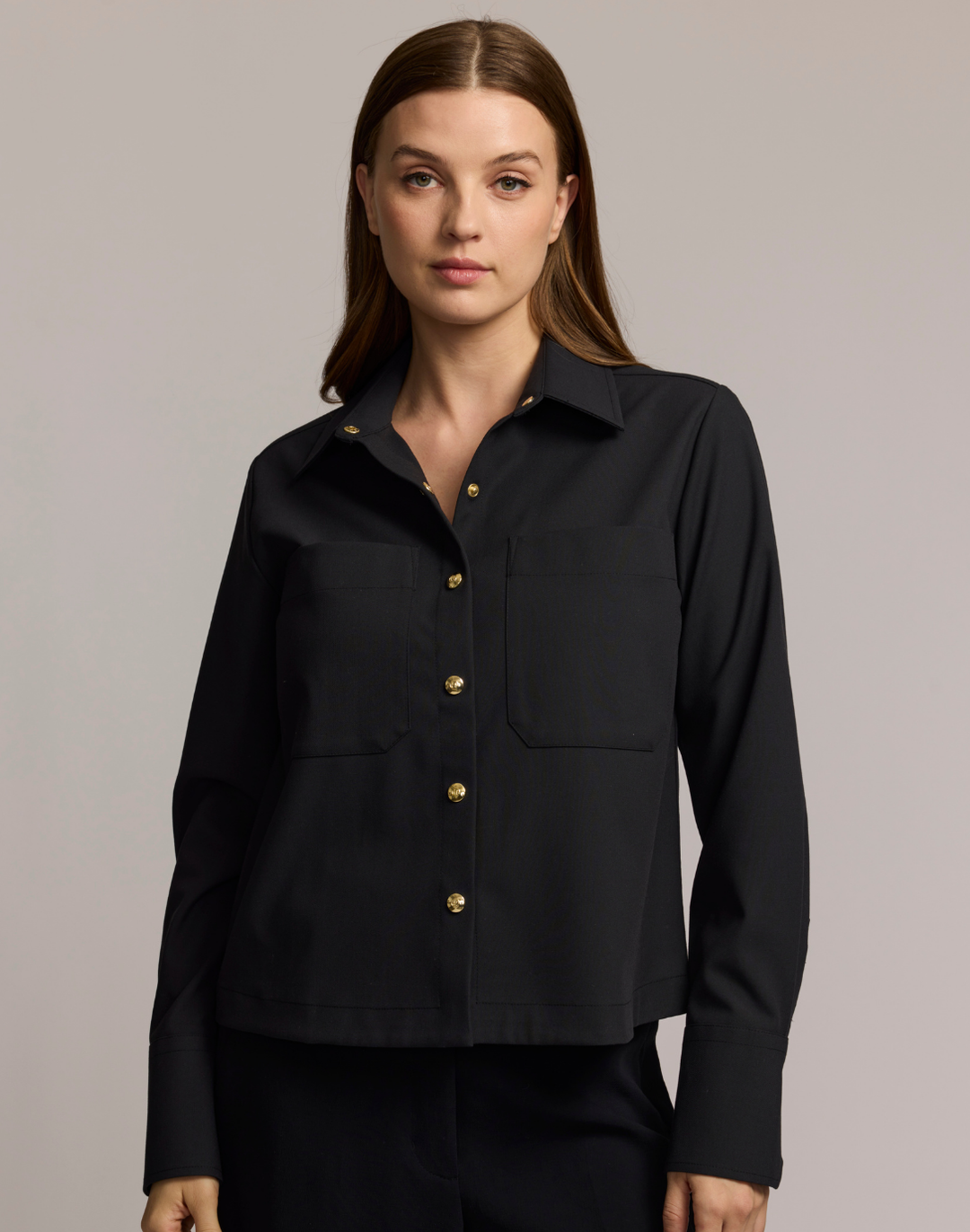 Astrid Long Sleeve Traveler's Twill Shirt Jacket
