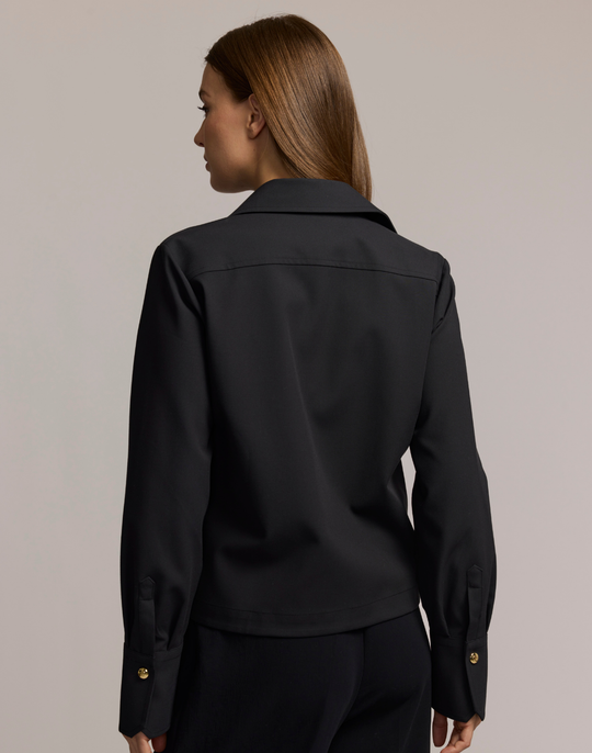 Astrid Long Sleeve Traveler's Twill Shirt Jacket