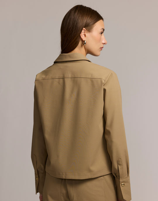 Astrid Long Sleeve Traveler's Twill Shirt Jacket