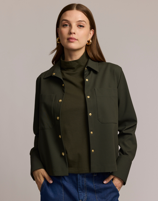 Astrid Long Sleeve Traveler's Twill Shirt Jacket
