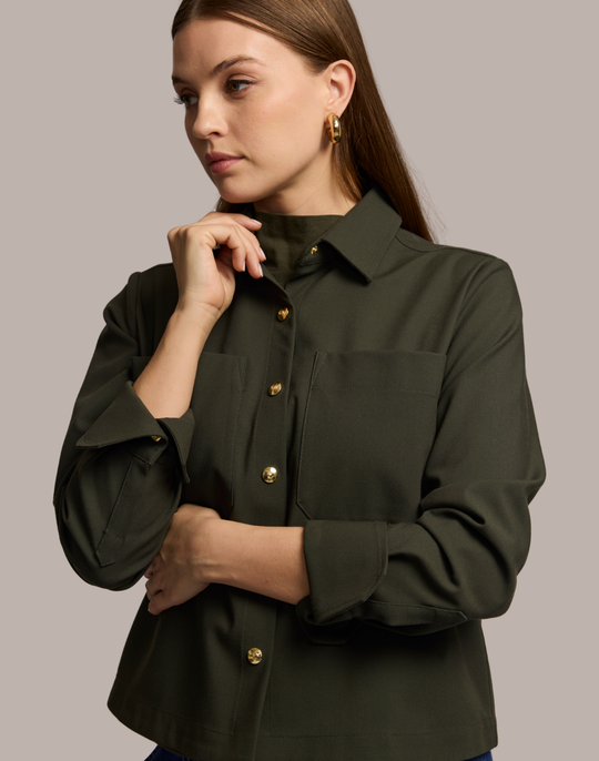 Astrid Long Sleeve Traveler's Twill Shirt Jacket