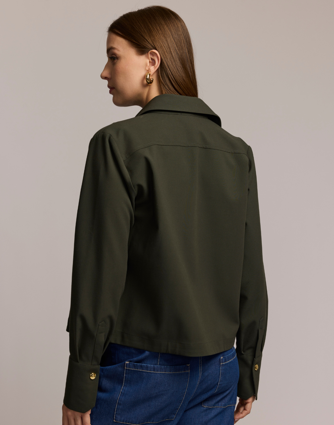 Astrid Long Sleeve Traveler's Twill Shirt Jacket
