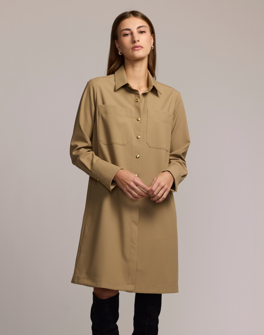 Astrid Long Sleeve Traveler's Twill Dress