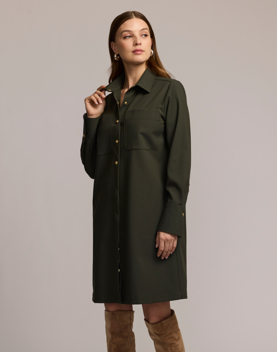 Astrid Long Sleeve Traveler's Twill Dress