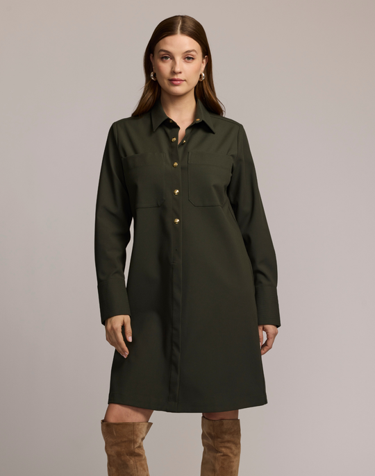Astrid Long Sleeve Traveler's Twill Dress