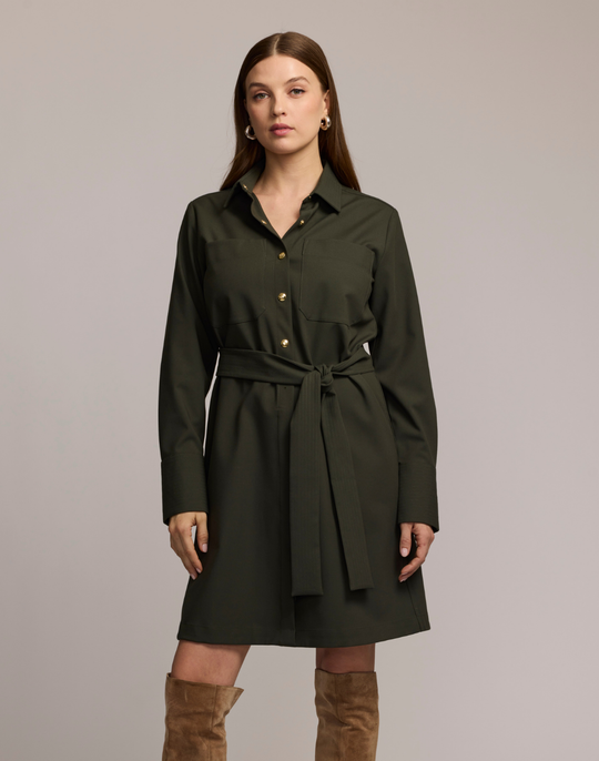 Astrid Long Sleeve Traveler's Twill Dress
