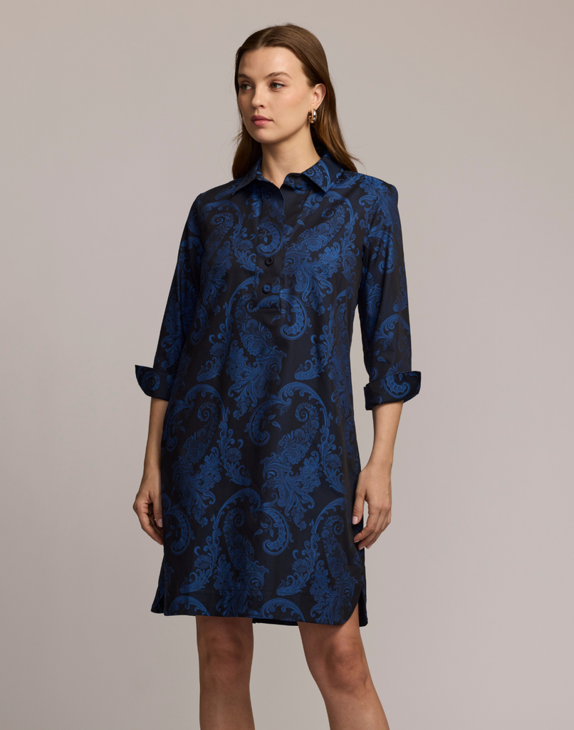 ワンピース laubeblanc Paisley jacquard pipingDress Paisley jacquard piping Dress[White] – L'AUBE BLANC