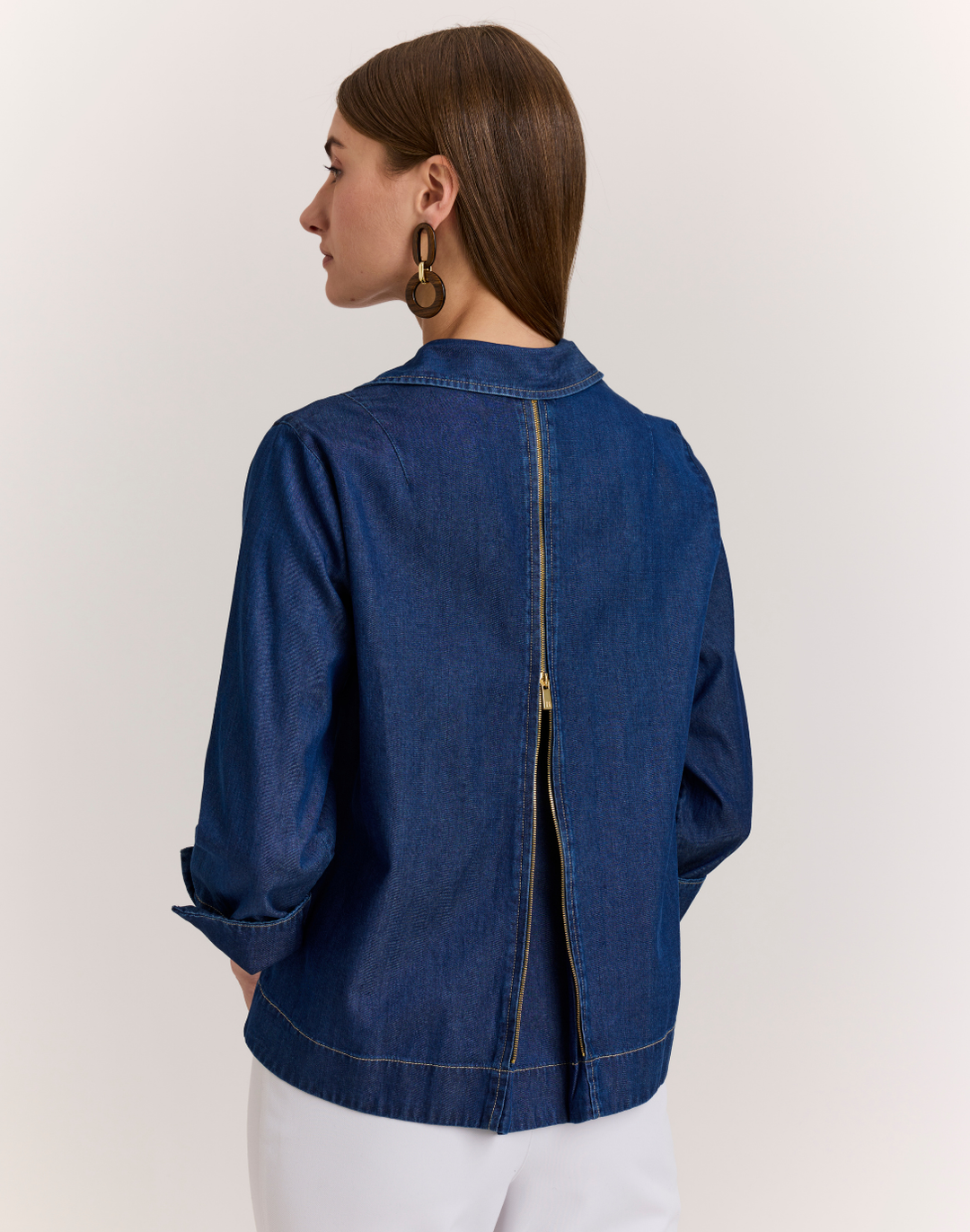 New Xena 3/4 Sleeve Denim Shirt