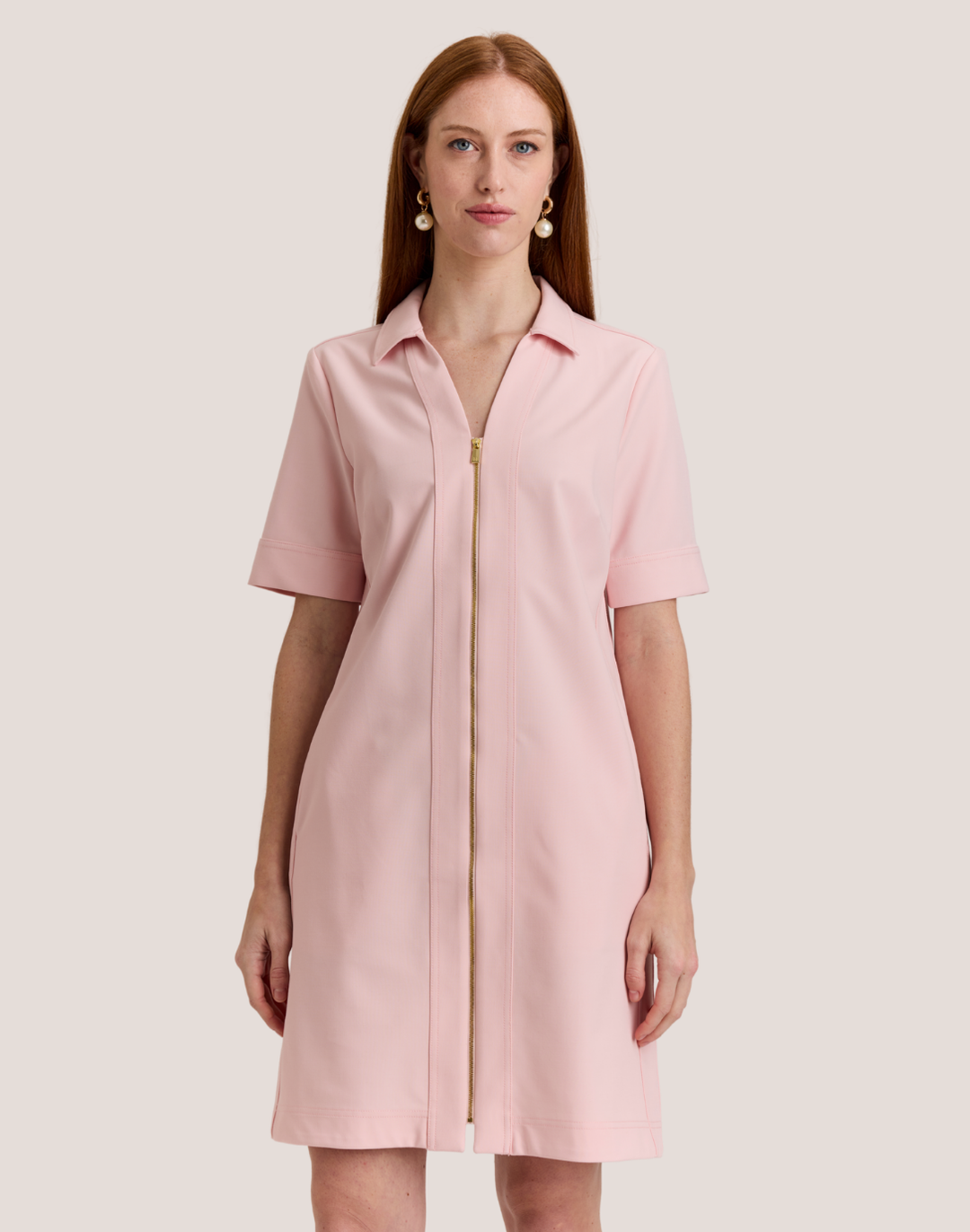 Bridget Short Sleeve Traveler's Twill Dress