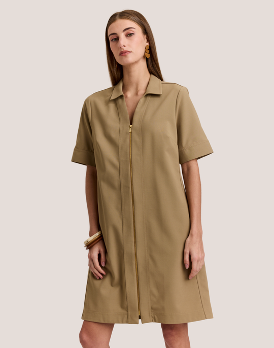 Bridget Short Sleeve Traveler's Twill Dress
