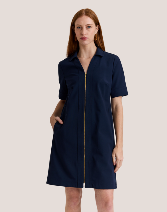 Bridget Short Sleeve Traveler's Twill Dress