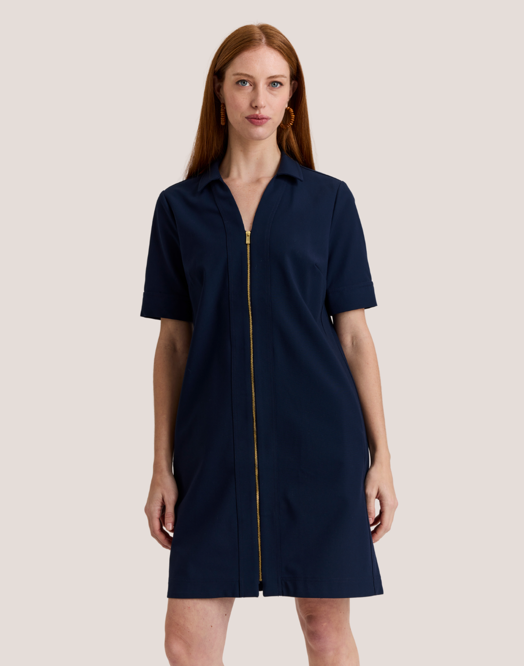 Bridget Short Sleeve Traveler's Twill Dress