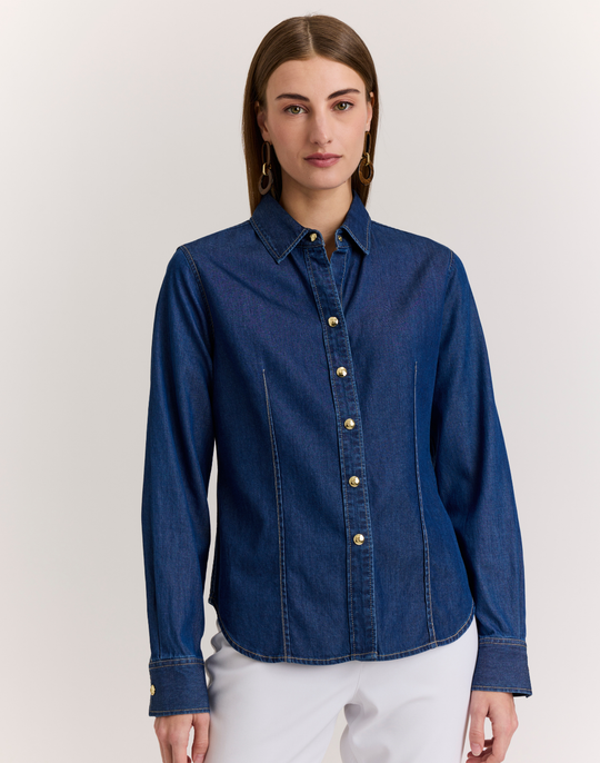 Stevie Long Sleeve Denim Shirt