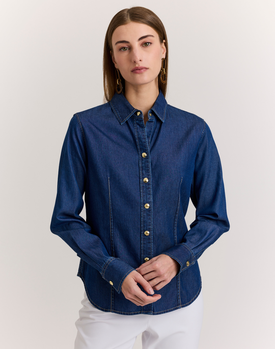 Stevie Long Sleeve Denim Shirt