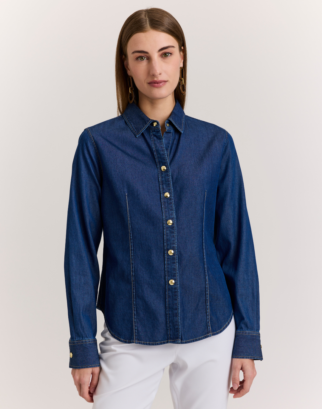 Stevie Long Sleeve Denim Shirt